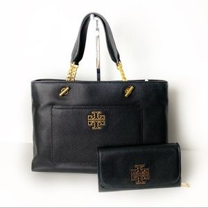 FIRM TORY BURCH Britten Satchel and Wallet NWT